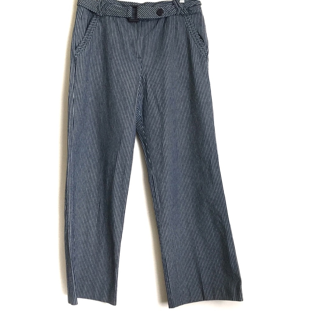 Larry Levine Pants 12 Belted 100% Cotton